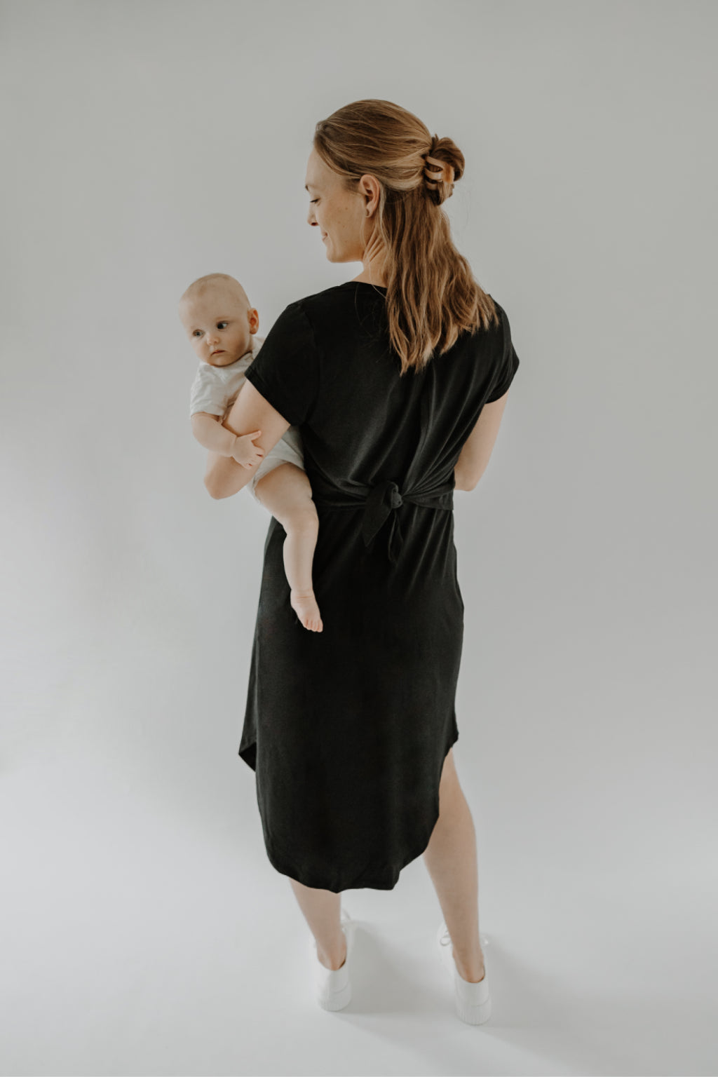 Boob Design Flatter Me Ruched Maternity & Nursing Singlet - Black