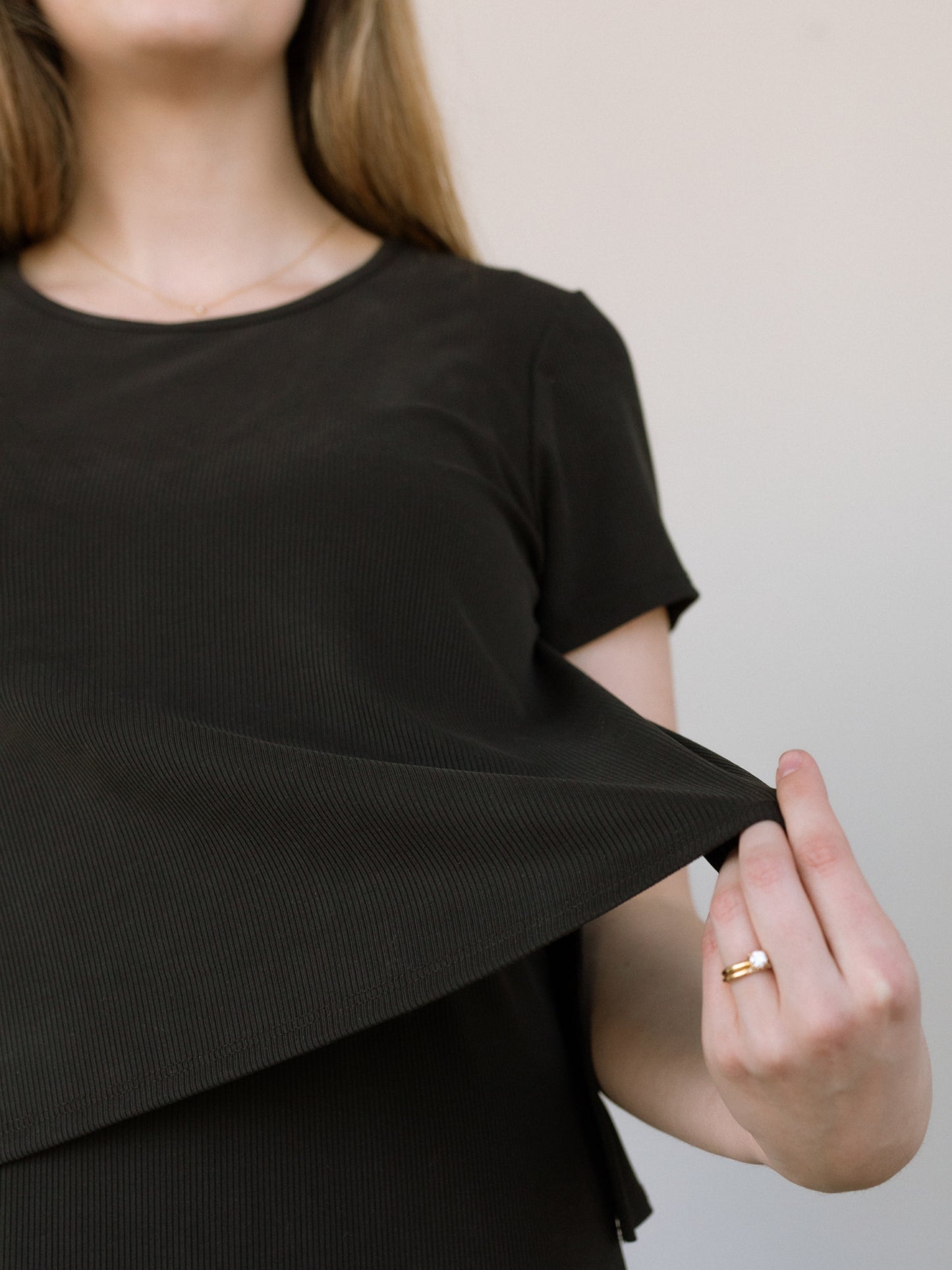 The Ribbed Nursing Dress