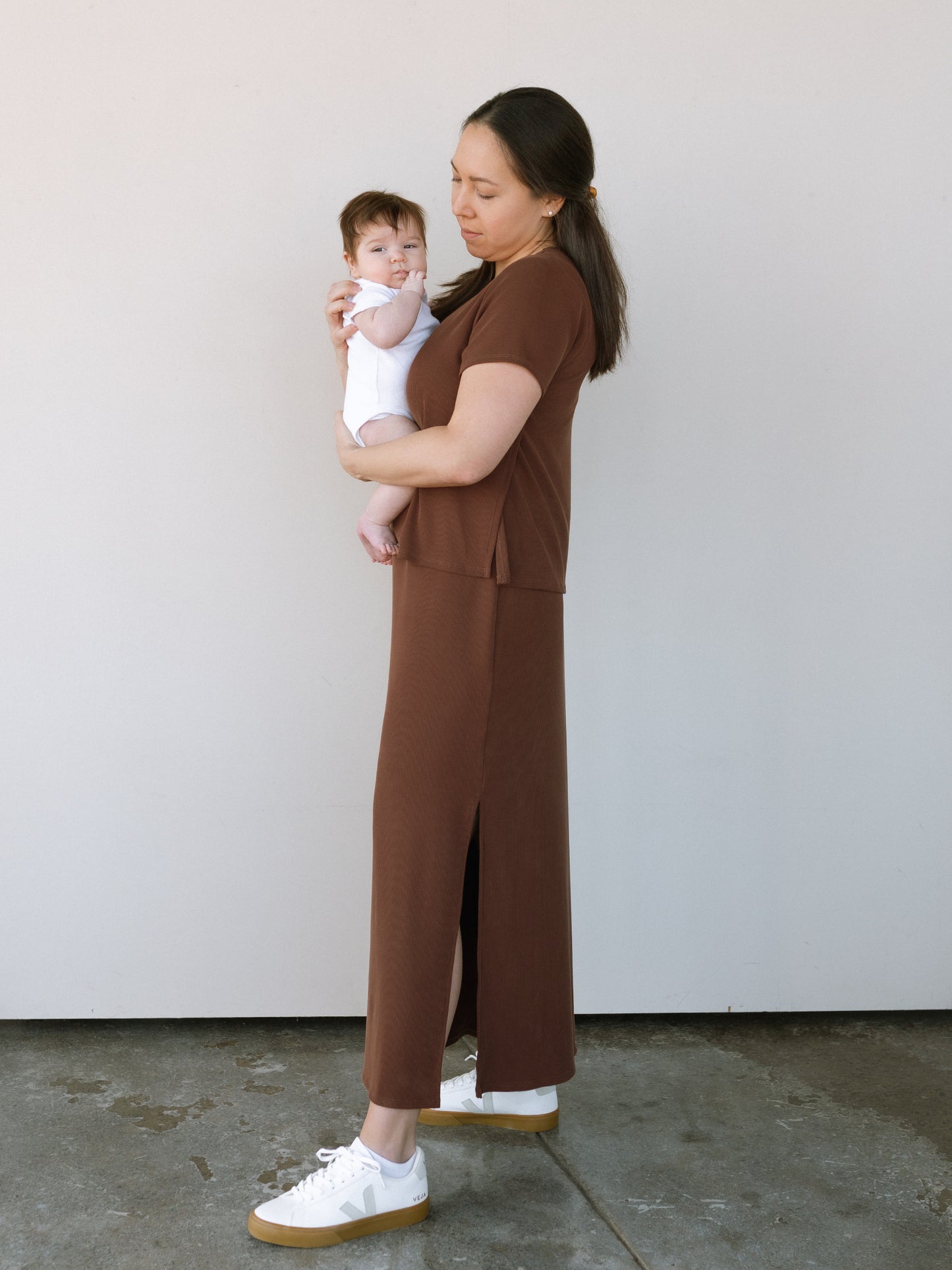 The Ribbed Nursing Dress