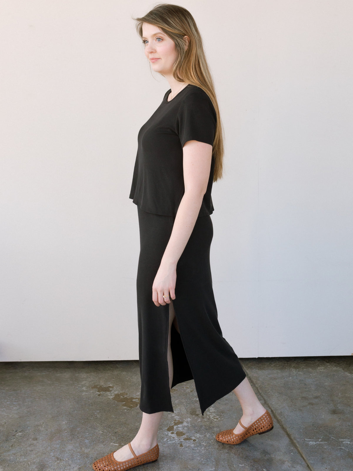 The Ribbed Nursing Dress
